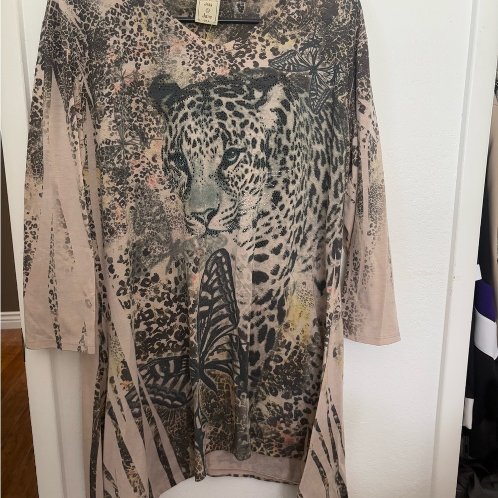 Leopard Print Tunic Top